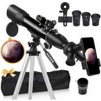 Telescopes for Astronomy Adults, LAKWAR 70mm Aperture High Powered Refracting Telescope Beginners, Portable Telescope with 49in Tripod for Planets and Stars