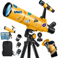 thumbnail image 1 of Telescope for Adults & Kids, 80mm Aperture 500mm Portable Refractor Telescope for Astronomy Beginners, with Tripod, Stickers, Smartphone Adapter, Backpack, 1 of 8