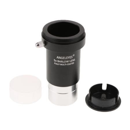Telescope Eyepiece Lens 5X Magnification 1.25inch 3-Element & Bottom Cover Universal