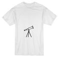 thumbnail image 1 of Telescope Moon Stars Matching Couple Graphic Men's T-shirt, 1 of 2
