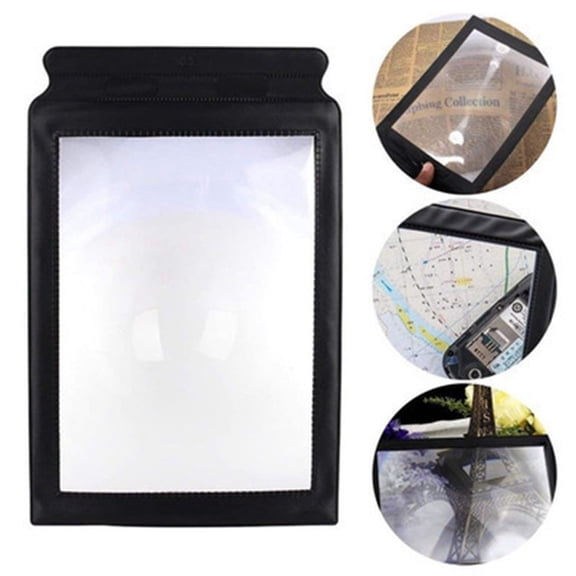Telescope Product Classification Magnifying Glass Ideal for Senior Reading and Small Print Flat Page Magnifier with Black Border Handheld Viewing