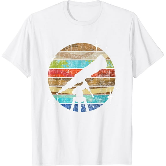 Telescope - Retro Astrology Stargazing Stargazer T-Shirt