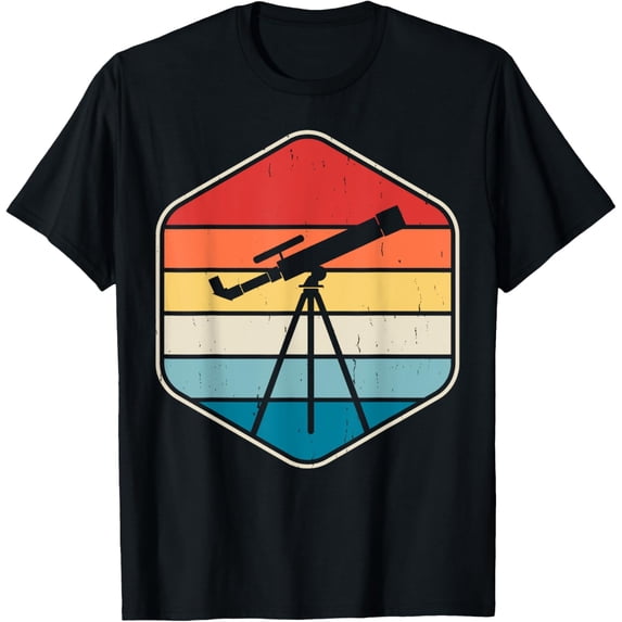 Telescope Retro Space Retro Vintage 80s Astronomer Astronomy T-Shirt