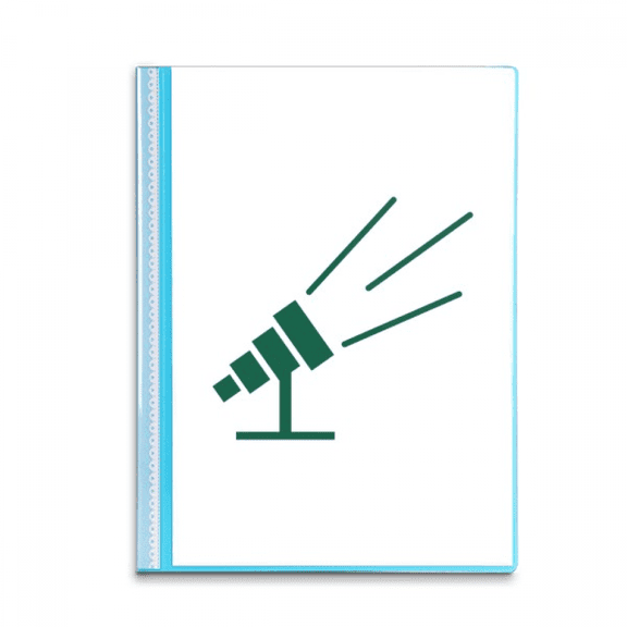 Telescopes Light Observation Stars Book Sheet Protectors Portfolio Binder Folder