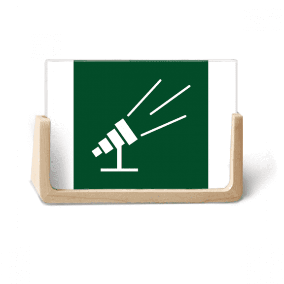 Telescopes Light Observation Stars Photo Wooden Photo Frame Tabletop Display