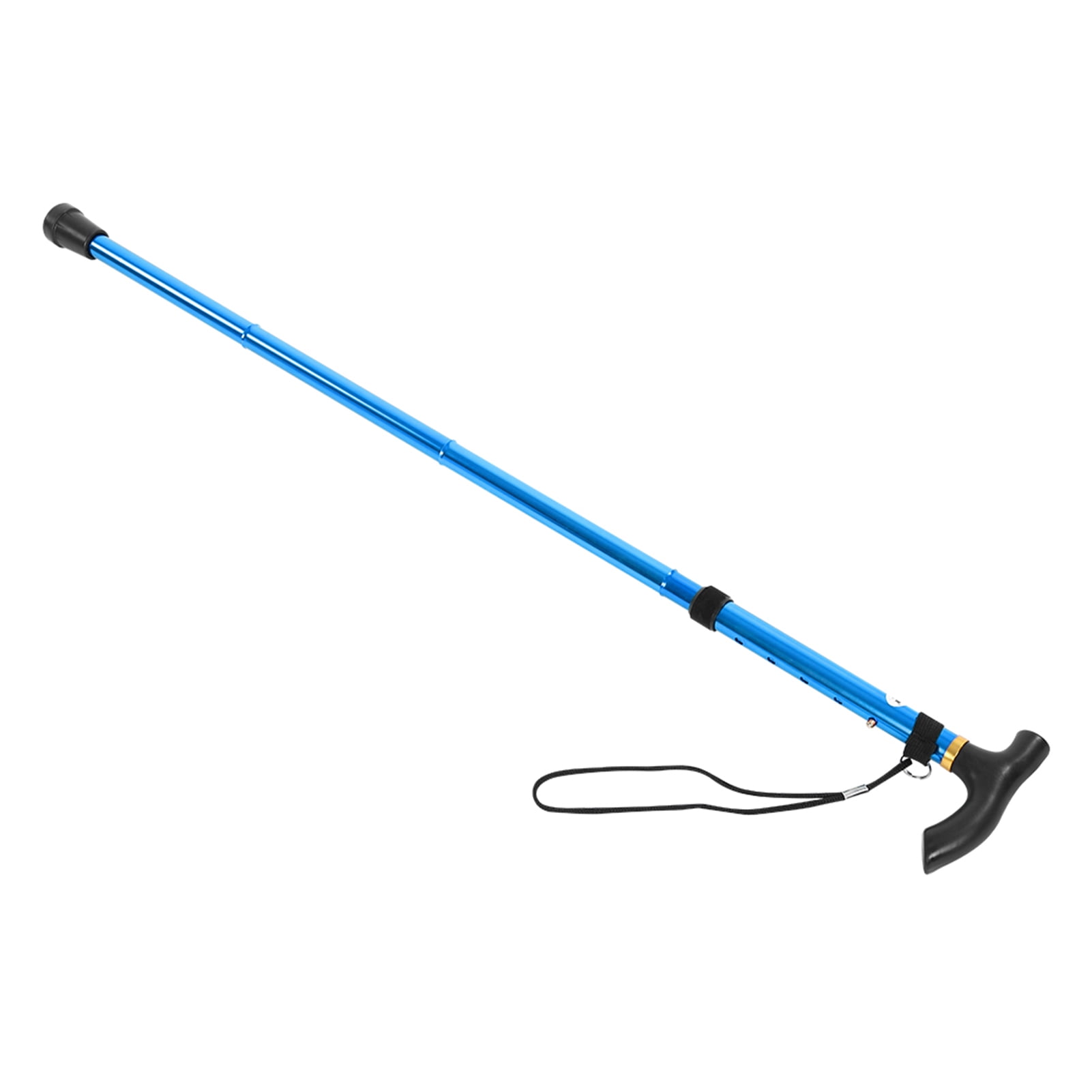 Telescopic Aluminum Alloy Walking Cane - Lightweight Trekking \u0026 Mountaineering Stick in Blue