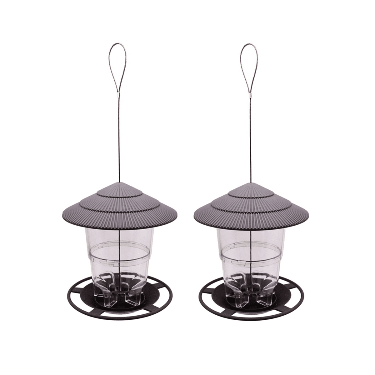 Telescopic Automatic Bird Feeders Hanging Wild Bird Water Feeders Tray