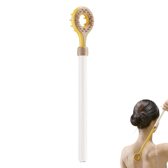 Telescopic Back Scratcher,Double-Sided Itch Relief Tool,Extendable Long Handle Back Scratcher for Hard-to-Reach Areas,Portable Back Massager Scratcher for Men Women
