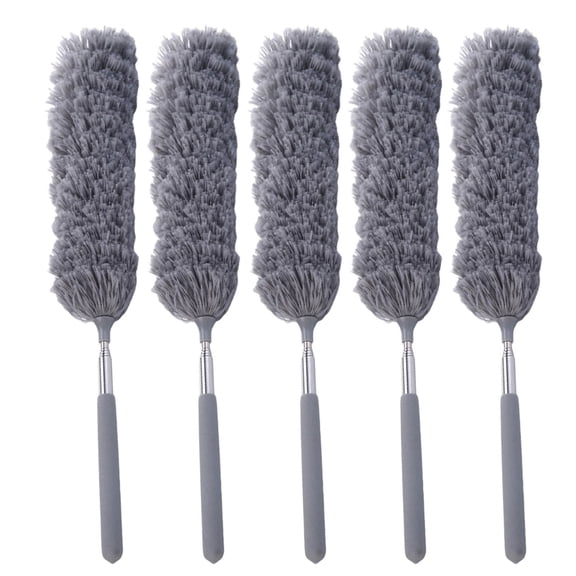 Telescopic Bendable Feathered Fiber Dusters Cobwebs Corner Cleaning Brush for Ceiling Shelves Furniture Cleaner Tool