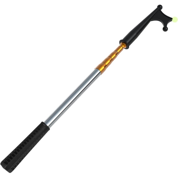 Telescopic Boat Hook for Docking Extension Pole Hook Push Stick | for Boat Non-Slip Rubber Handle Durable Rust-Resistant Rust-Proof Multi-Function Replaceable Head Push Pole