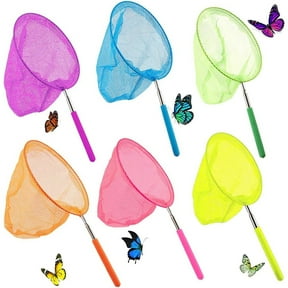 Telescopic Butterfly Net, 6 Pack Bug Catcher Kit, Fishing Nets for Outdoor Play