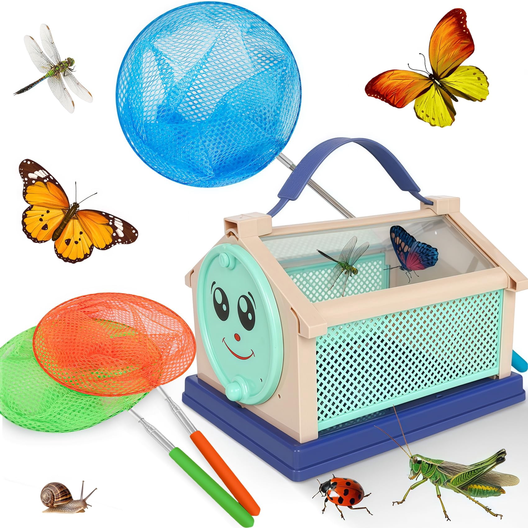 Telescopic Butterfly Fishing Nets for people Catching Insect Net ...