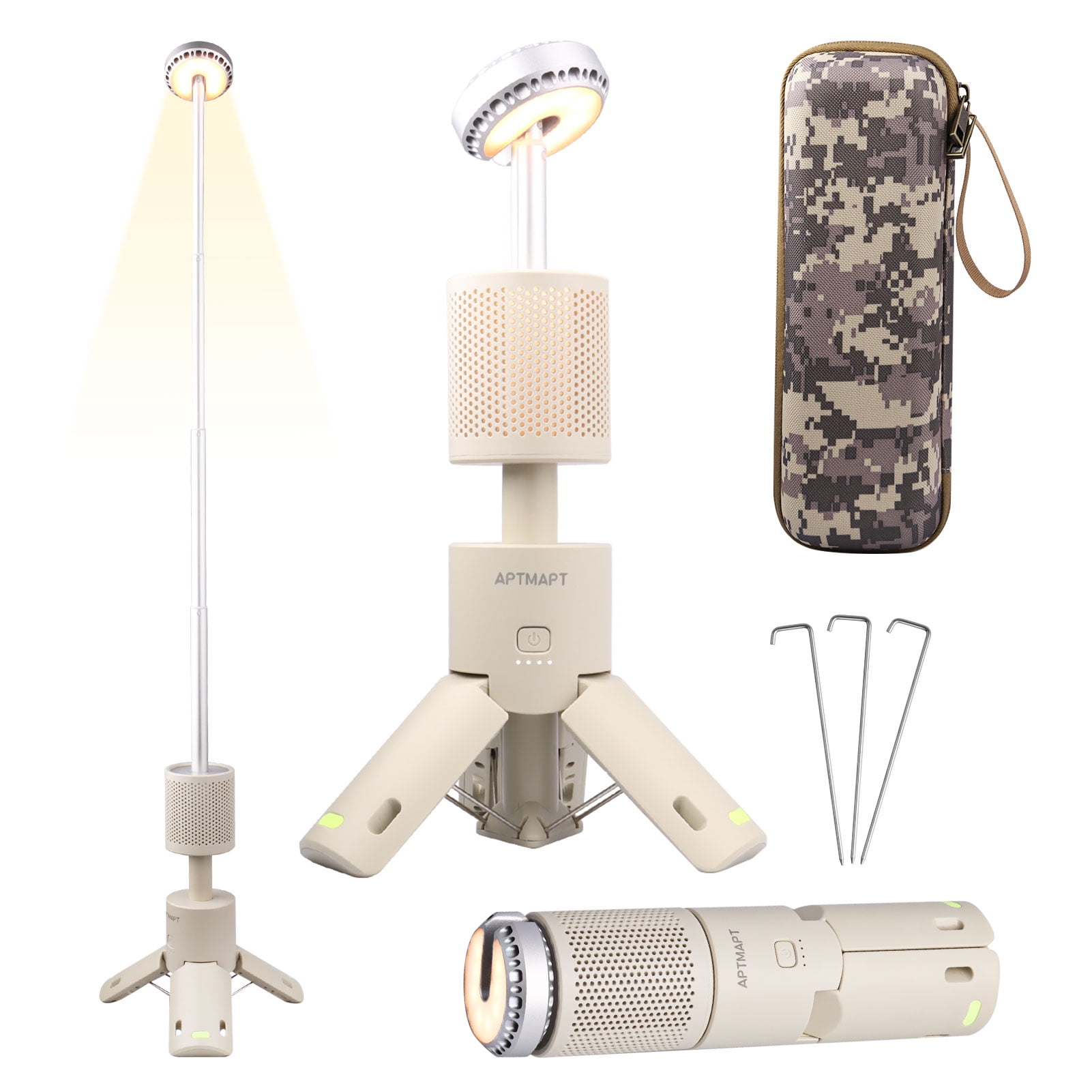 Telescopic Camping Lights Stepless Dimming Camping Lantern 10000mAh