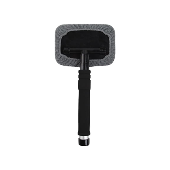 Telescopic Car Window Cleaning Brush - Retractable Aluminum Alloy Handle with 180° Rotating Head, Washable Microfiber Cloth for Auto Interior/Exterior Glass