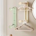 thumbnail image 1 of Telescopic Clothes Rack Receiver Wall-Mounted Clothes Rack Storage Artifact Non-Punching Telescopic Storage Rack Green Plastic Green, 1 of 6