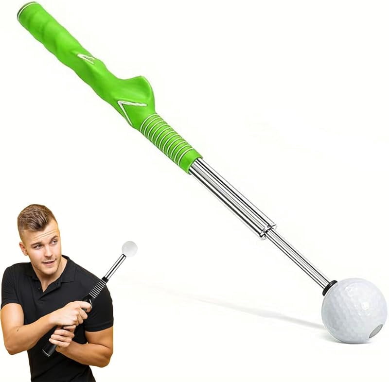 Telescopic Club, 2025 New Retractable Golf Swing Training Aid Golf Grip Trainer, Upgrade Golf Training Aid Indoor and Outdoor Golf Equipment for Beginners and Professionals