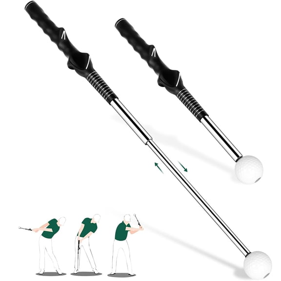 Telescopic Club, Retractable Golf Swing Training Aid,Practice Golf Stick & Golf Swing Trainer for Warm-up/Indoor Practice/Strength & Tempo Training