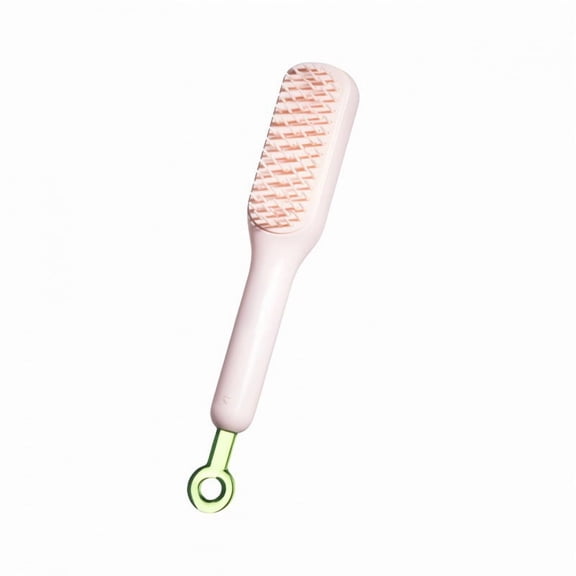 Telescopic Comb Telescopic Curly Hair Brush, Telescopic Self-cleanin Brush, Anti-Static Massage Comb, No Tangles, Styling Brush for Detangling, Portable Hair Brush For All Hair Types (pink)