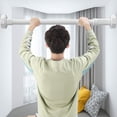 thumbnail image 1 of Telescopic Curtain Rod, No Drilling Required Adjustable Shower Pole, Ideal for Bathroom Curtains, Clothes Drying and Space Saving, Made of Durable Stainless Steel, 1 of 6