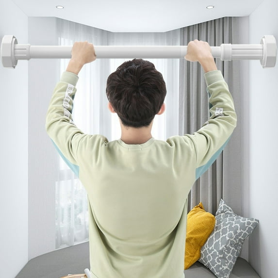 Telescopic Curtain Rod, No Drilling Required Adjustable Shower Pole, Ideal for Bathroom Curtains, Clothes Drying and Space Saving, Made of Durable Stainless Steel