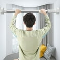 thumbnail image 1 of Telescopic Curtain Rod, No Drilling Required Adjustable Shower Pole, Ideal for Bathroom Curtains, Clothes Drying and Space Saving, Made of Durable Stainless Steel, 1 of 6