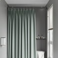 thumbnail image 1 of Telescopic Curtain Rod, Gaqring Adjustable No Drill Stainless Steel Shower Pole, Strong Load Bearing Space Saving Bathroom Rail Easy Clean, Black, 1 of 6