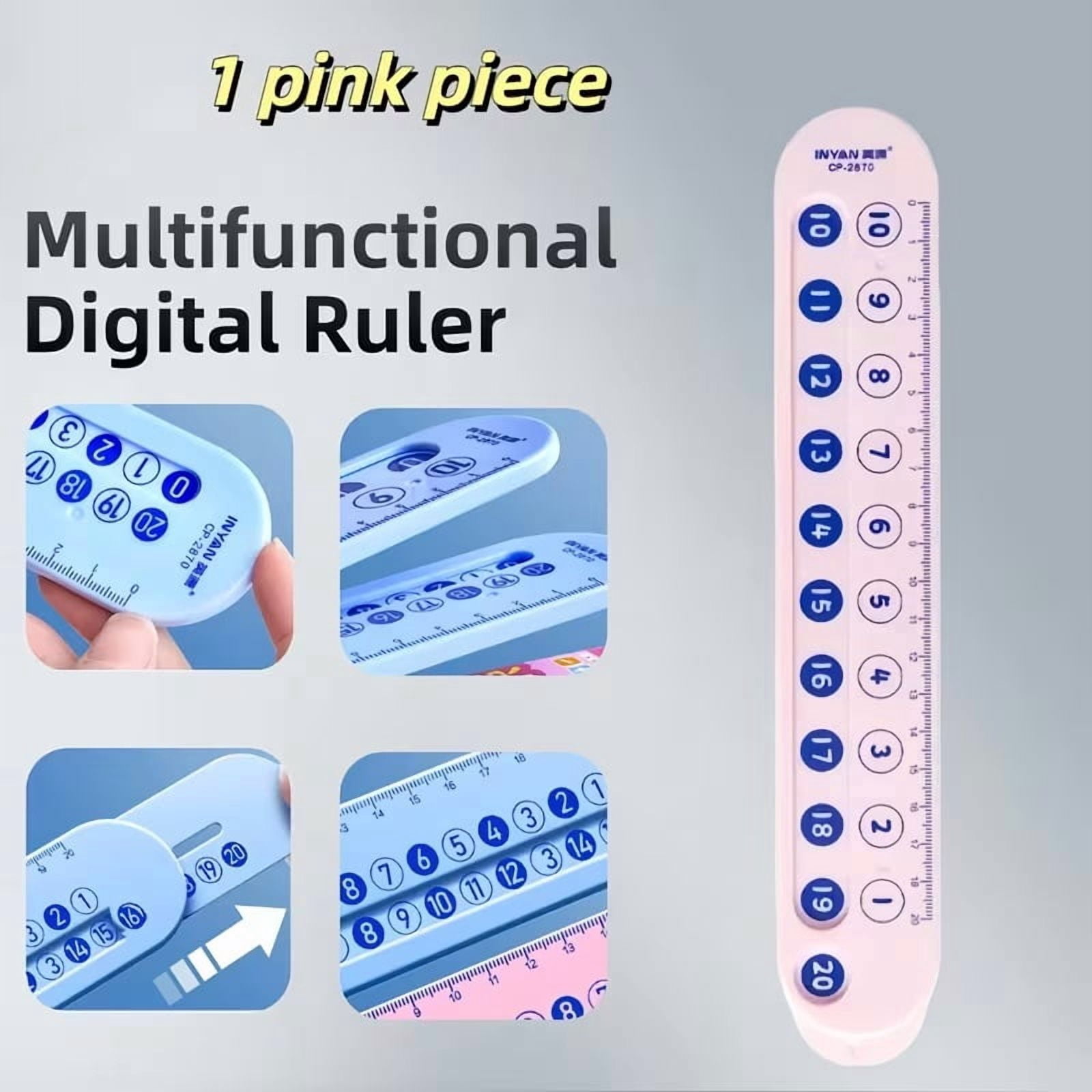 Merurment Ruler Telescopic Digital Measuring Ruler Inch & CM Retractable Lock Design ...