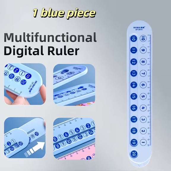 Telescopic Digital Measuring Ruler with Retractable Design Multi-Function Display for Accurate Length Calculation Portable Measuring Tool Compatible with Students, Architects, Engineers