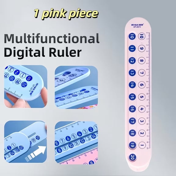 Telescopic Digital Measuring Ruler with Retractable Design Multi-Functional Display for Accurate Length Calculation Portable Measuring Tool Compatible with Students, Architects, Engineers