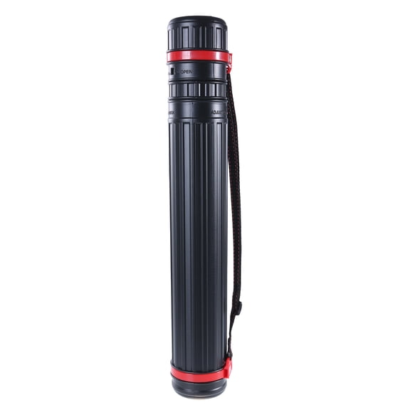 Telescopic Document Storage Tube Flexible Black Scrolls Holder Tube for Outdoor Drawing Portable for Case