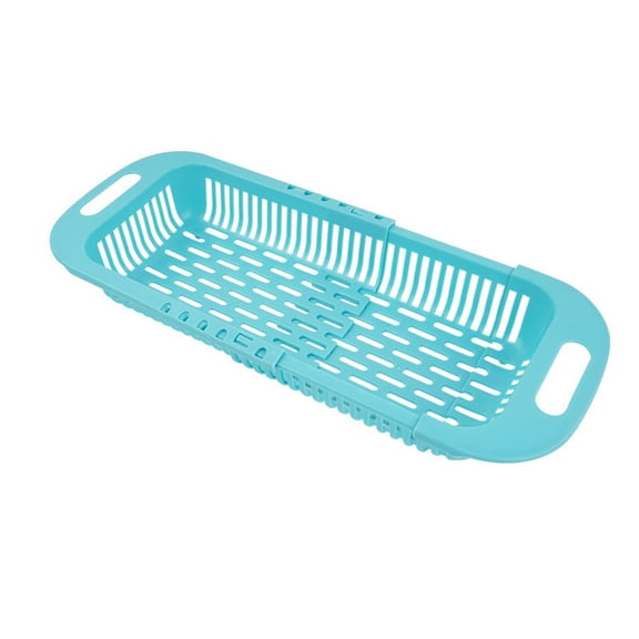 Telescopic Drain Basket Expandable Dish Drying Rack Over Sink Organizers for Sink Items Storage & Drying
