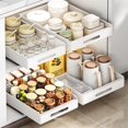 thumbnail image 1 of Telescopic Drawer, Extendable Drawer Kitchen, Carbon Steel Storage Shelves for Kitchen Cabinets, Extendable Cabinet Organizer No Drilling and Nailing Required for Kitchen, Pantry, 1 of 9