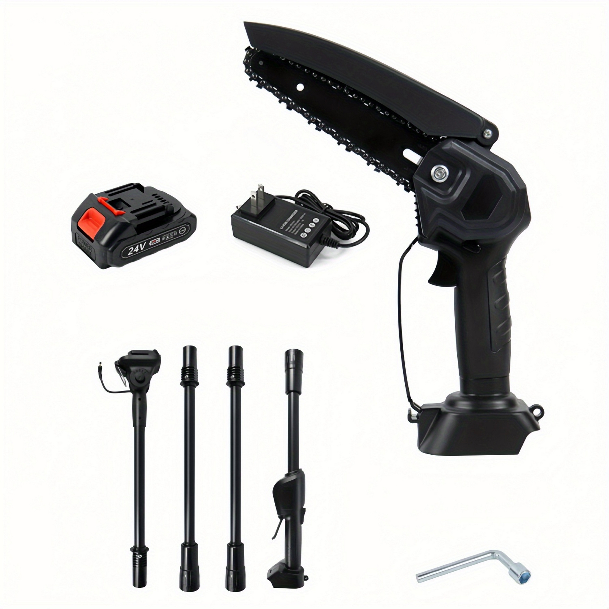 Telescopic Electric Pruning Saw 90.6in, Lithium Battery Powered