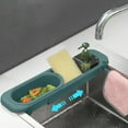 thumbnail image 1 of Telescopic Expandable Sink Caddy with Drainage Holes for Sponges and Dish Rags, Retractable Kitchen Storage Rack for Countertop Organization, 1 of 8