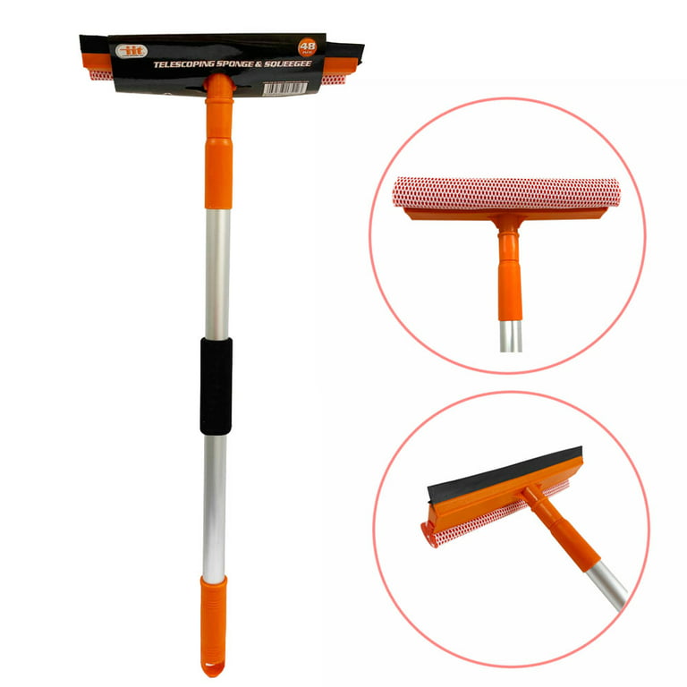 Window Squeegee Telescopic Rod Glass Window Cleaner Adjustable Cleaning  Brush With Long Handle Squeegee Wiper Cleaning Tool - AliExpress