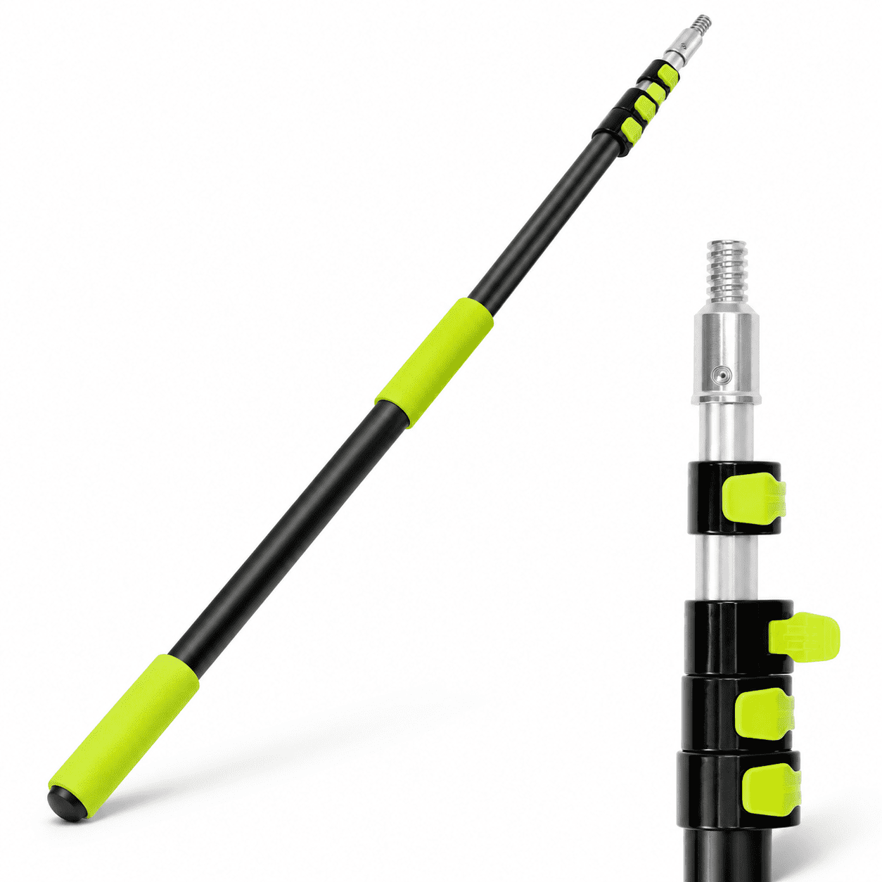 Social Tools Extension Telescopic Extension Pole, 4.5-18 Ft Aluminum Multi-Purpose Tool for ...