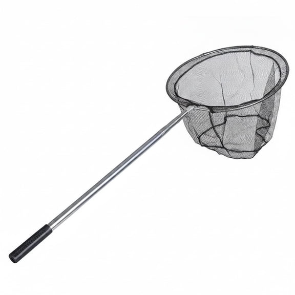 Telescopic Fishing Net With Stainless Steel Handle, 15.7 Inch Opening