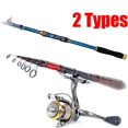 Telescopic Fishing Rod Carbon Fiber Retractable Fishing Spinning