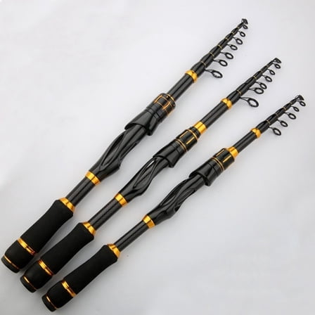 Telescopic Fishing Rod Carbon Fiber Spinning Casting Ultra Light Rod Fast Action