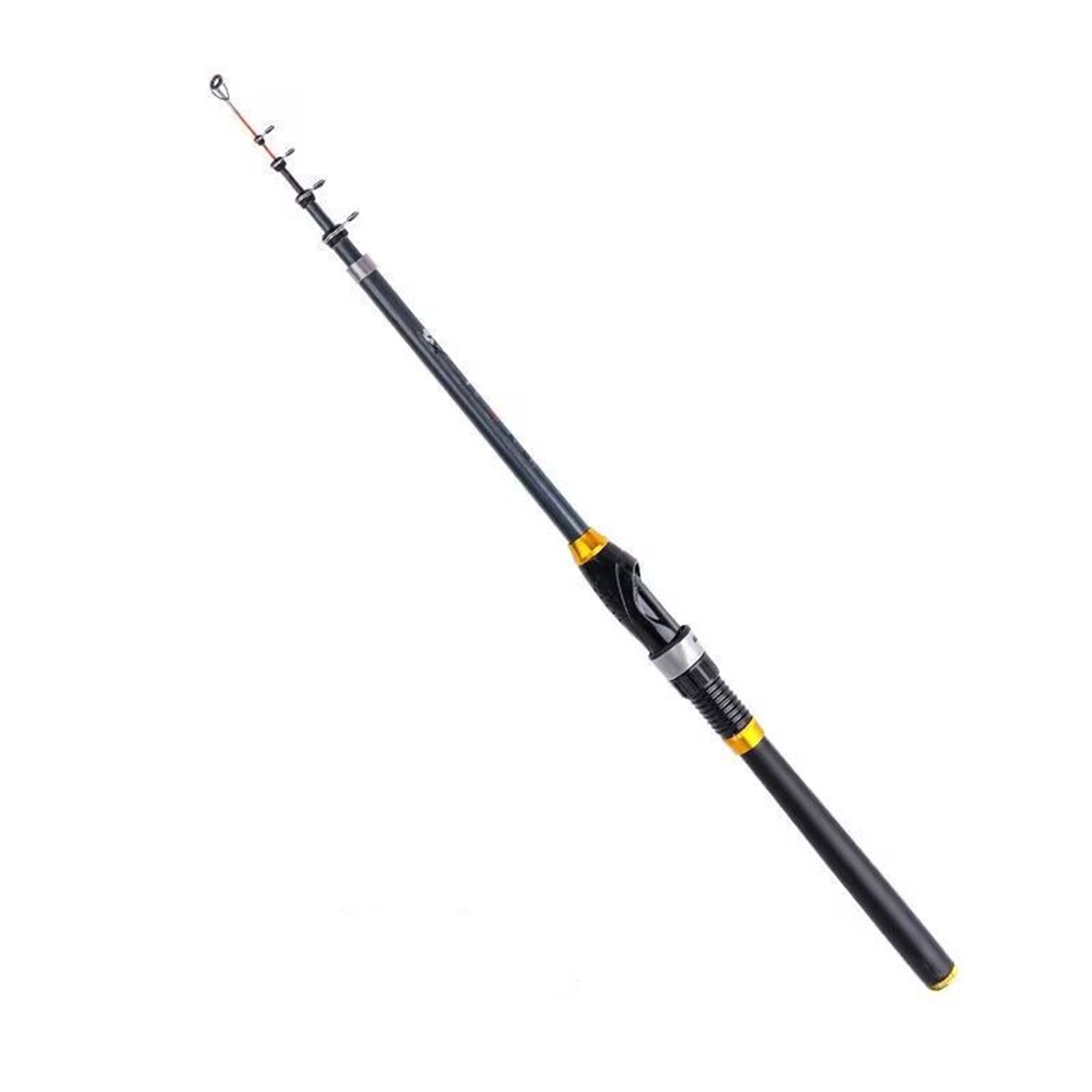 Telescopic Fishing Rod, Portable Short Sea Pole Fiberglass Stream ...