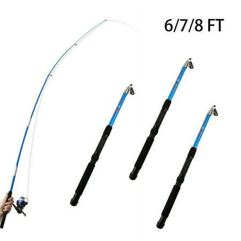 Fishing Rod with Telescopic Design Portable Durable Lightweight for Outdoor
