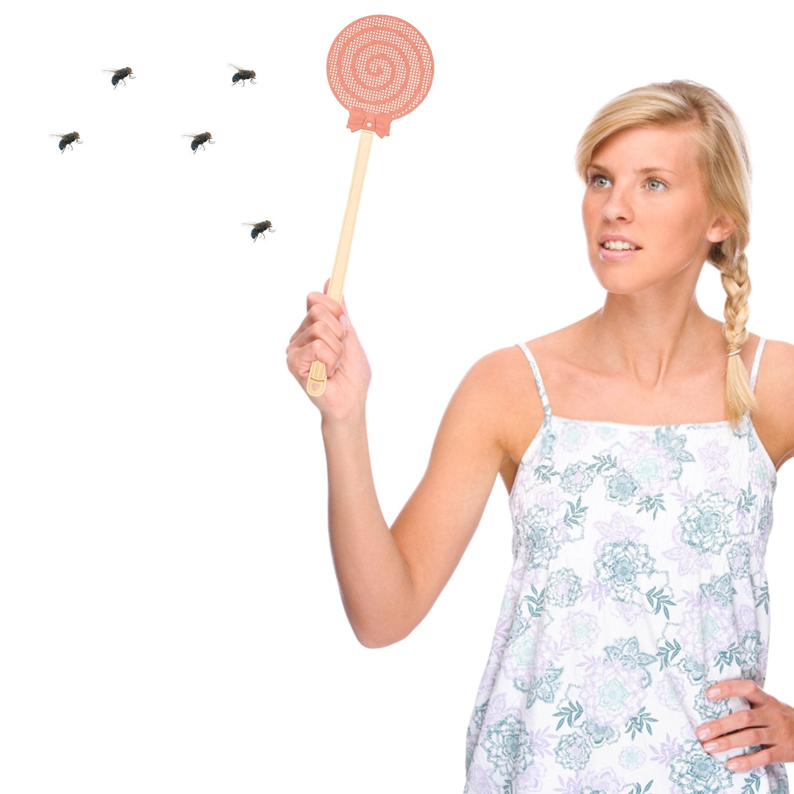 Telescopic Fly Swatters,Durable Plastic Fly Swatter Heavy Duty Set