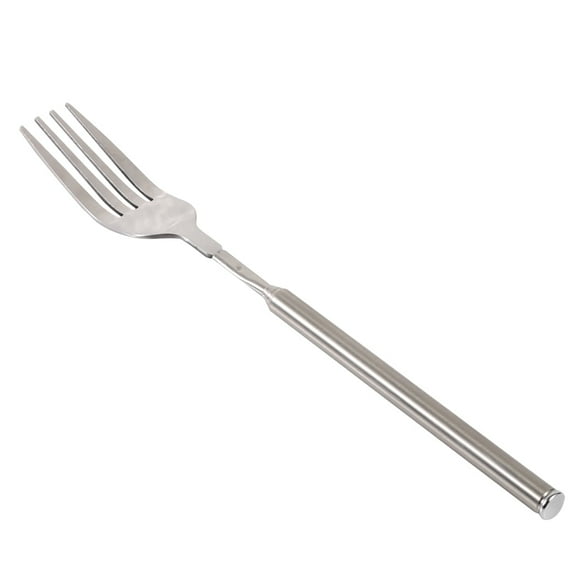 Telescopic Fork,Extendable Fork,Extending Fork,64cm Long Stainless Steel Retractable Fork Extendable Dinner Fruit Dessert Fork Cutlery 8.7- 25.4inch