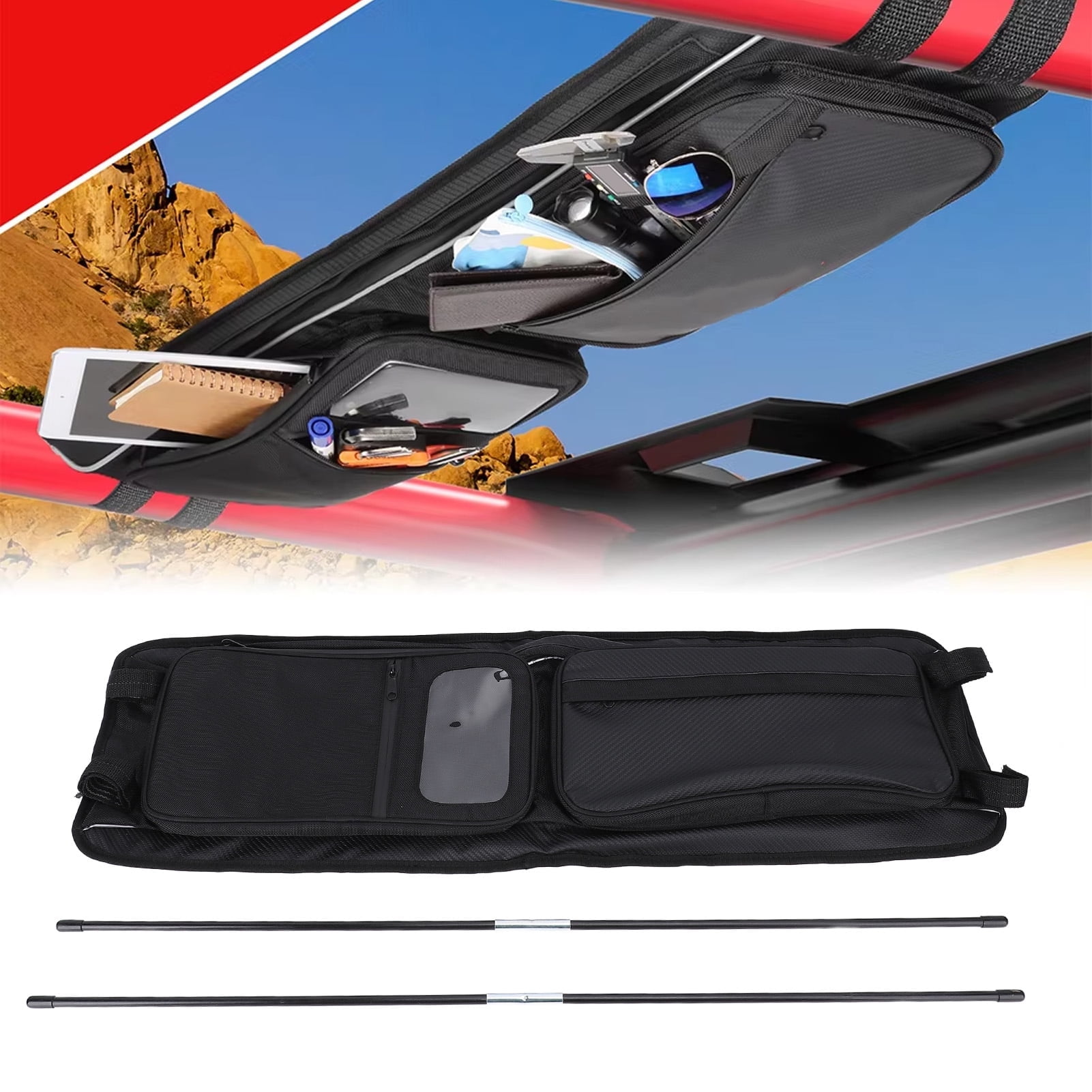 ESTINK RZR XP S Car Roof Bag, UTV RZR Overhead Storage Bag