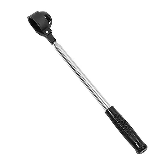 Telescopic Golf Retriever Golf Picker Golf Pick Scoop Automatic Locking Scoop for Golfs Court Silver Black