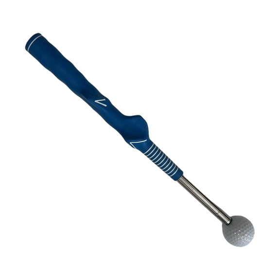 Telescopic Golf Swing Practice Stick, Beginner Posture Training Aid, Adjustable 15-26 Inch Length, Durable Rubber Construction, Indoor Outdoor Golf Training Tool, Blue