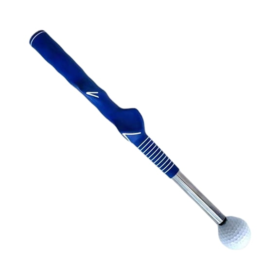 Telescopic Golf Swing Practice Stick, Beginner Posture Training Aid, Adjustable 15-26 Inch Length, Durable Rubber Construction, Indoor Outdoor Golf Training Tool, Royal Blue