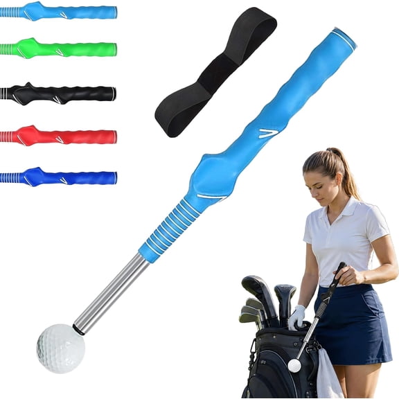 Telescopic Golf Swing Trainer Retractable Grip Trainer Arm Band Tempo Stick Indoor Outdoor Practice