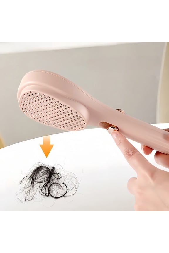 Telescopic Hair Brush Self Cleaning Comb Massage Scalp Cleansing Portable One Click Cleaning Brush for Women Men Detangling Styling Tool