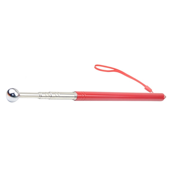 Worgeous Hollowing Drum Hammer for Home Use with Stainless Steel Telescopic Design and Reinforced Pressure Groove Red 18.5 Inches